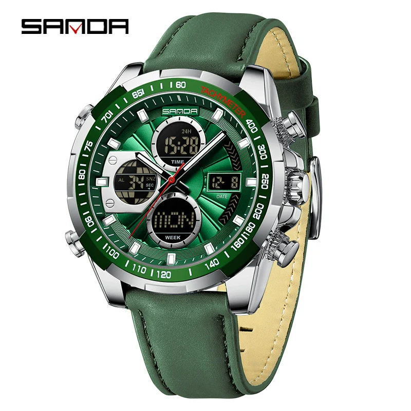 Wholesale Men's Watch Zinc Alloy Round Dial Waterproof Multifunctional Sporty Fashion Light Luxury Style - Image 21