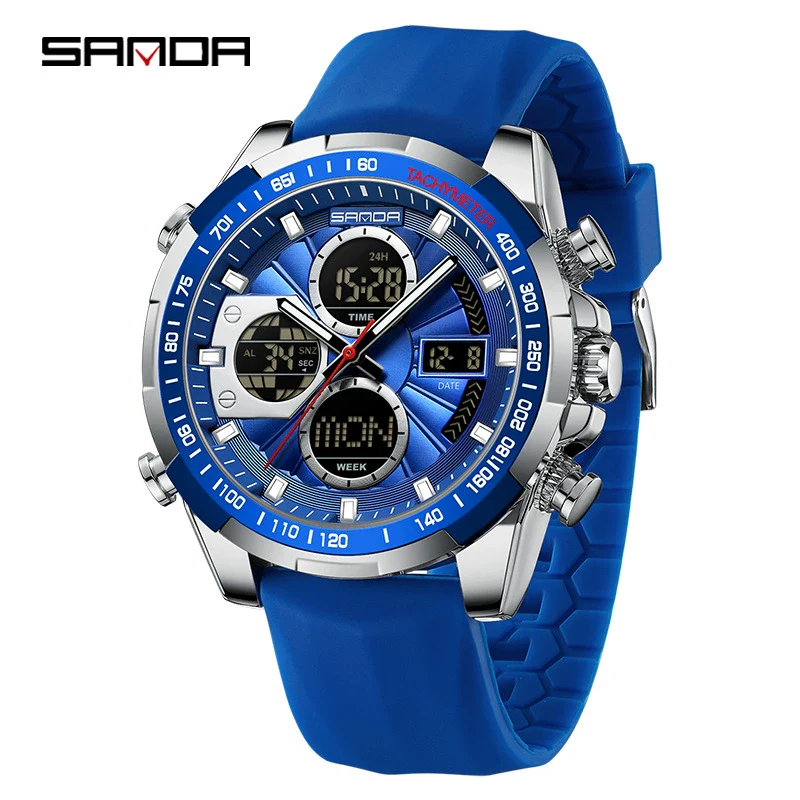 Wholesale Men's Watch Zinc Alloy Round Dial Waterproof Multifunctional Sporty Fashion Light Luxury Style - Image 8