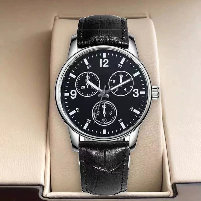 Wholesale Men's Waterproof Fashionable Watch Alloy Case Pu Strap Round Dial - Image 16