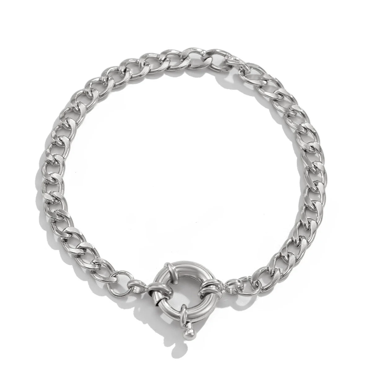 Wholesale Metal Alloy Snake Bone Chain Necklace With Geometric Design And Electroplating For Women - Image 11