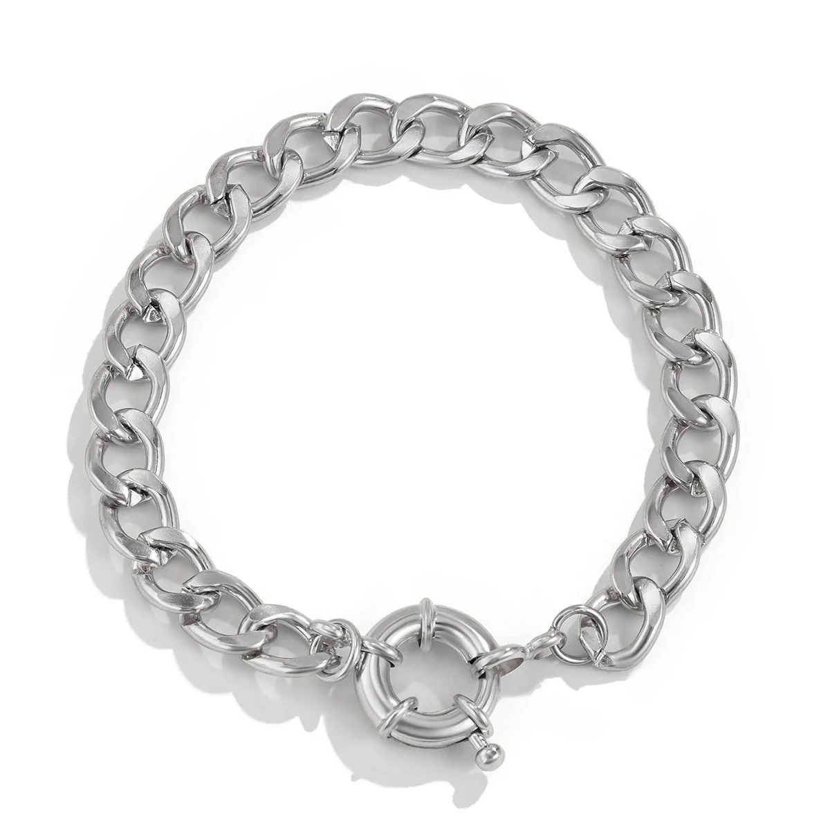 Wholesale Metal Alloy Snake Bone Chain Necklace With Geometric Design And Electroplating For Women - Image 13
