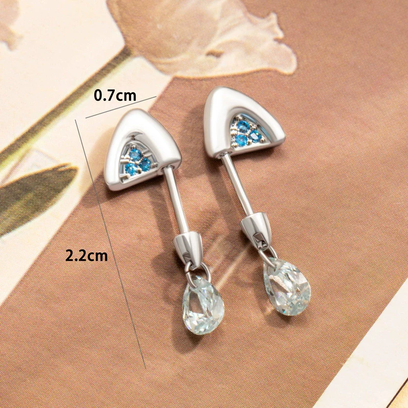 Wholesale Metal Animals Style Titanium Steel Ear Bone Nail Electroplated Women's Earrings