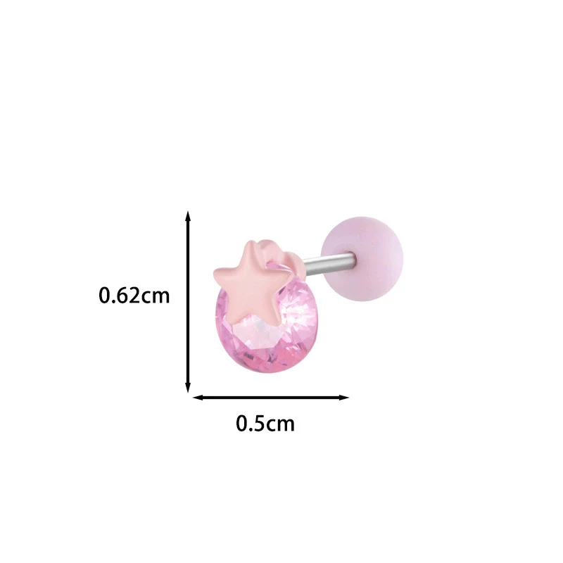 Wholesale Metal Ear Bone Nail With Copper Inlaid Zircon Star Pattern For Women Princess And Minimalist Style Electroplating Processing - Image 12