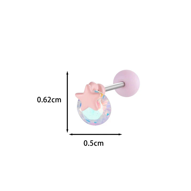 Wholesale Metal Ear Bone Nail With Copper Inlaid Zircon Star Pattern For Women Princess And Minimalist Style Electroplating Processing - Image 13