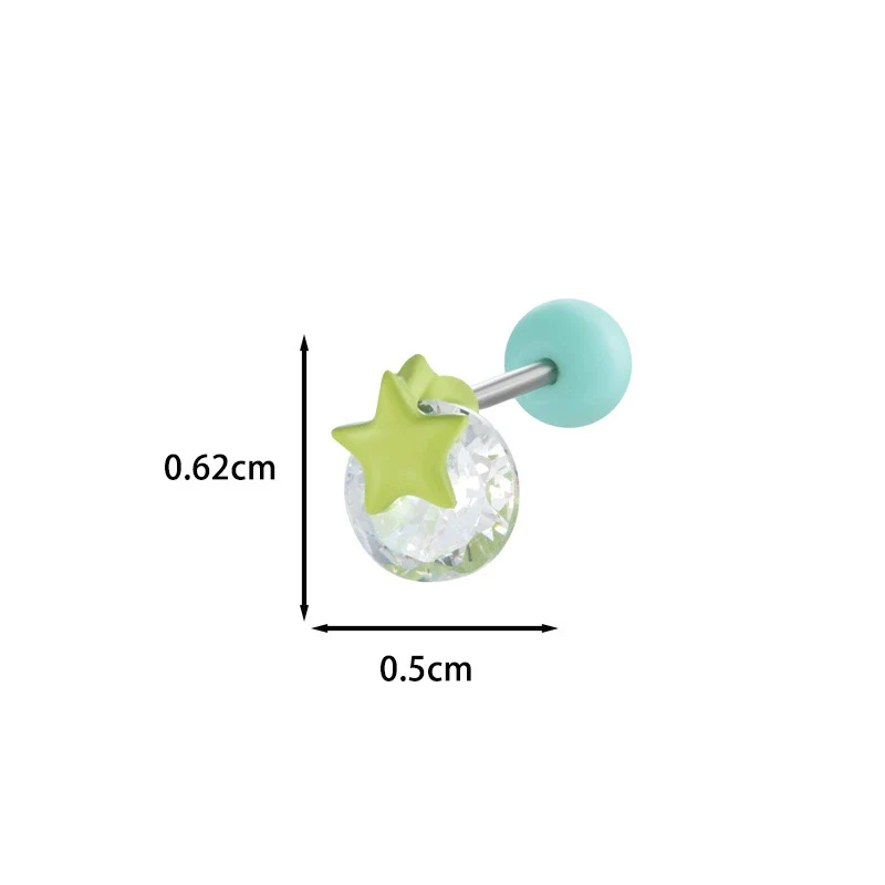 Wholesale Metal Ear Bone Nail With Copper Inlaid Zircon Star Pattern For Women Princess And Minimalist Style Electroplating Processing - Image 14