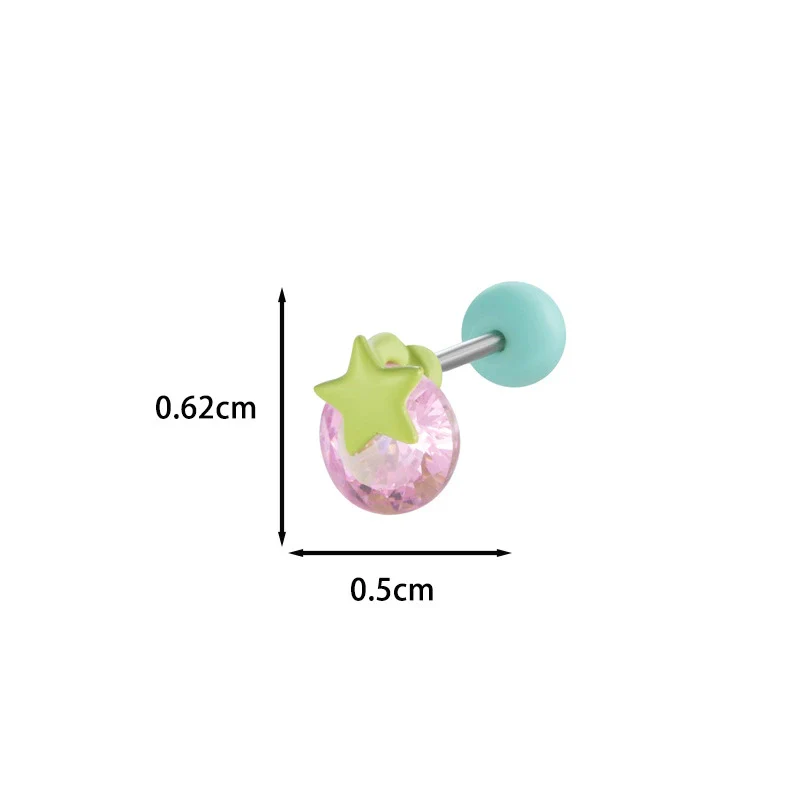 Wholesale Metal Ear Bone Nail With Copper Inlaid Zircon Star Pattern For Women Princess And Minimalist Style Electroplating Processing - Image 15