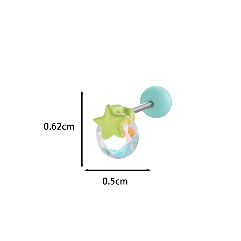 Wholesale Metal Ear Bone Nail With Copper Inlaid Zircon Star Pattern For Women Princess And Minimalist Style Electroplating Processing - Image 16