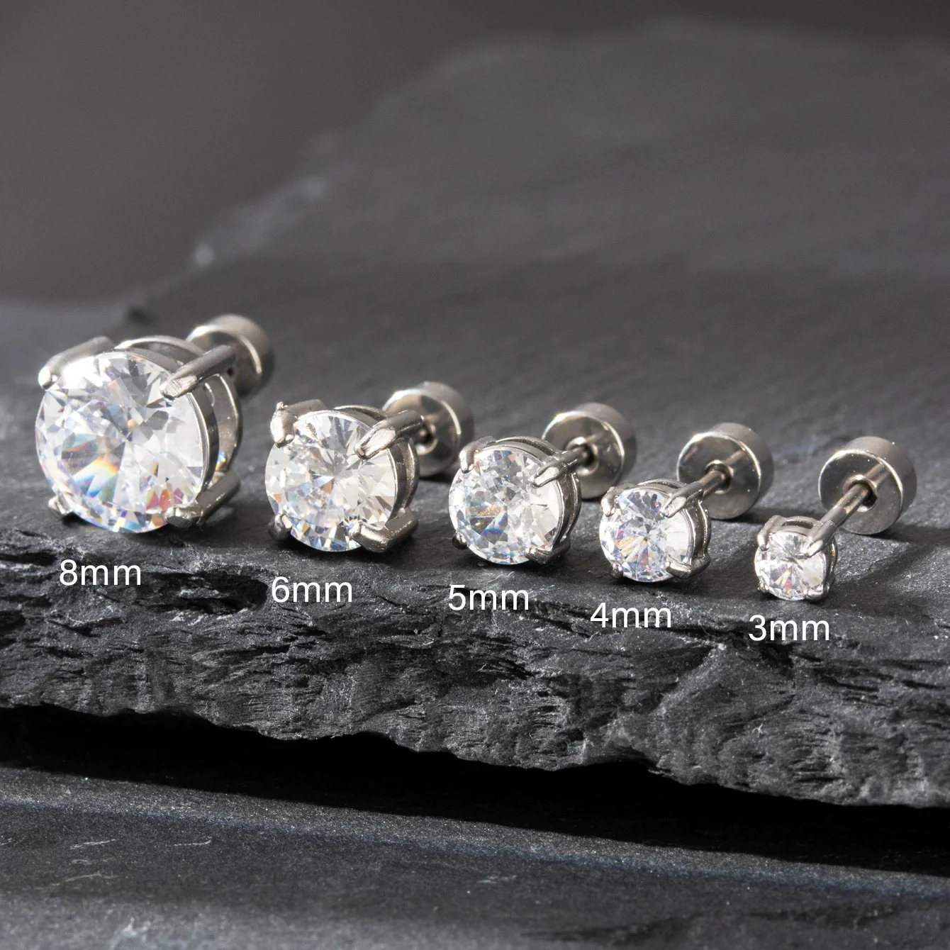 Wholesale Metal Ear Nail With Geometric Design And Electroplating Treatment For Women - Image 2