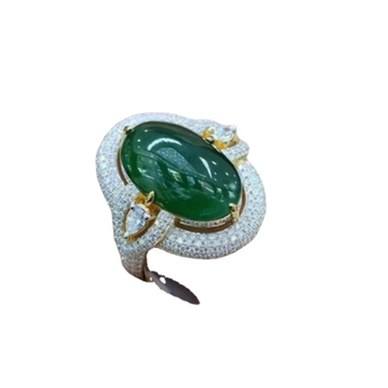Wholesale Metal Elegant Geometric Artificial Diamond Inlaid Ring Electroplated Jewelry For Women And Unisex - Image 5