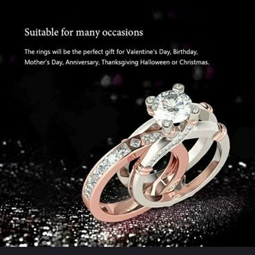 Wholesale Metal Geometric Ring Set With Electroplating For Women - Image 8