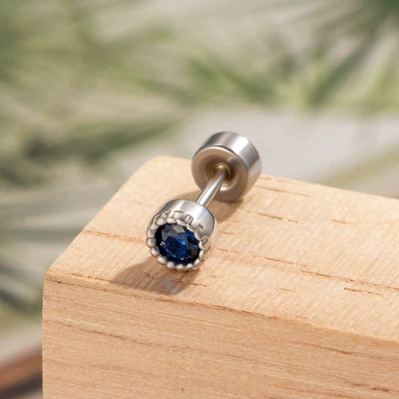 Wholesale Metal Geometric Round Cochlear Ear Bone Nail With Zircon Inlaid For Unisex Fashion Style Zirconia Processing - Image 11
