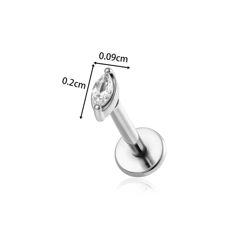 Wholesale Metal Geometric Zircon And Diamond Set Ear And Lip Piercing Nails - Image 11