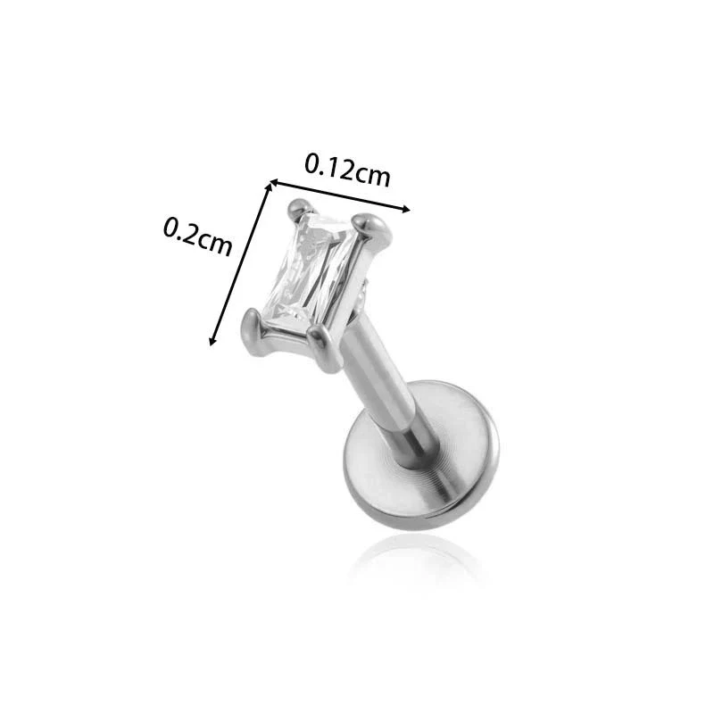 Wholesale Metal Geometric Zircon And Diamond Set Ear And Lip Piercing Nails - Image 12