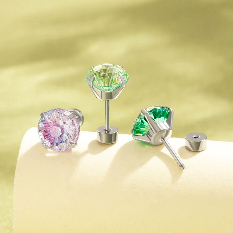 Wholesale Metal Geometric Zirconia Retro Style Earring - Image 3