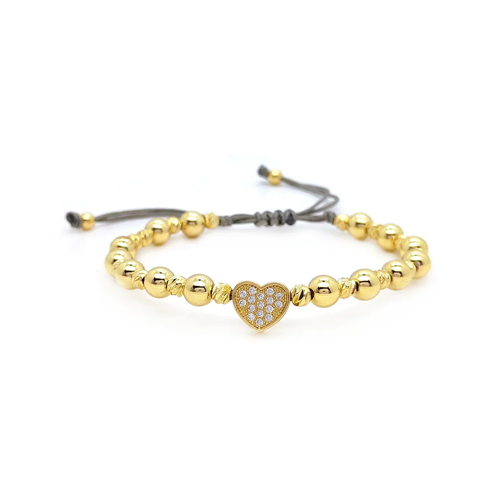 Wholesale Metal Hand Knitted Love Heart And Star Patterned Women's Jewelry Bracelet - Image 3