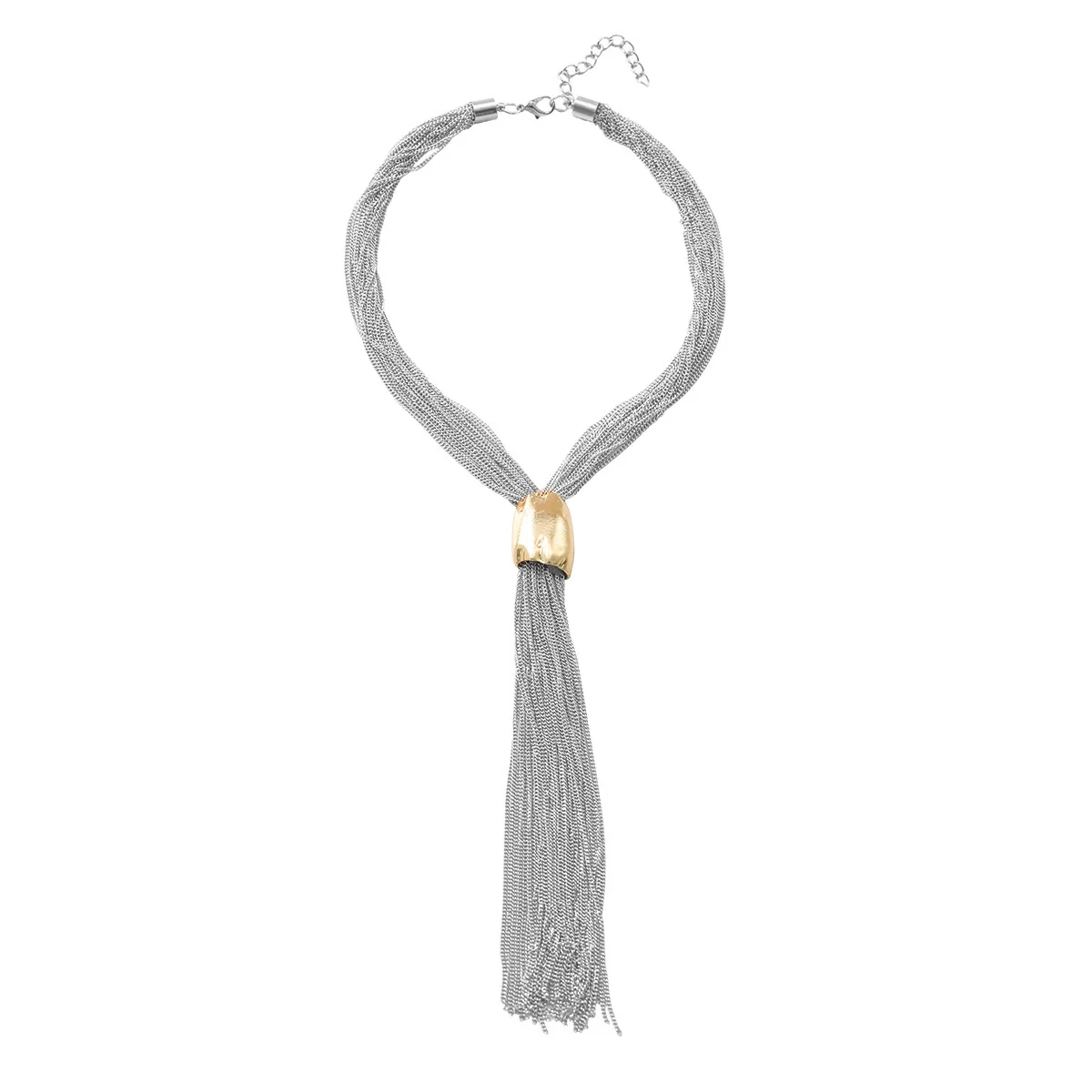 Wholesale Metal Heart Shape Punk Style Pendant Collar Necklace For Ladies With Electroplating - Image 5