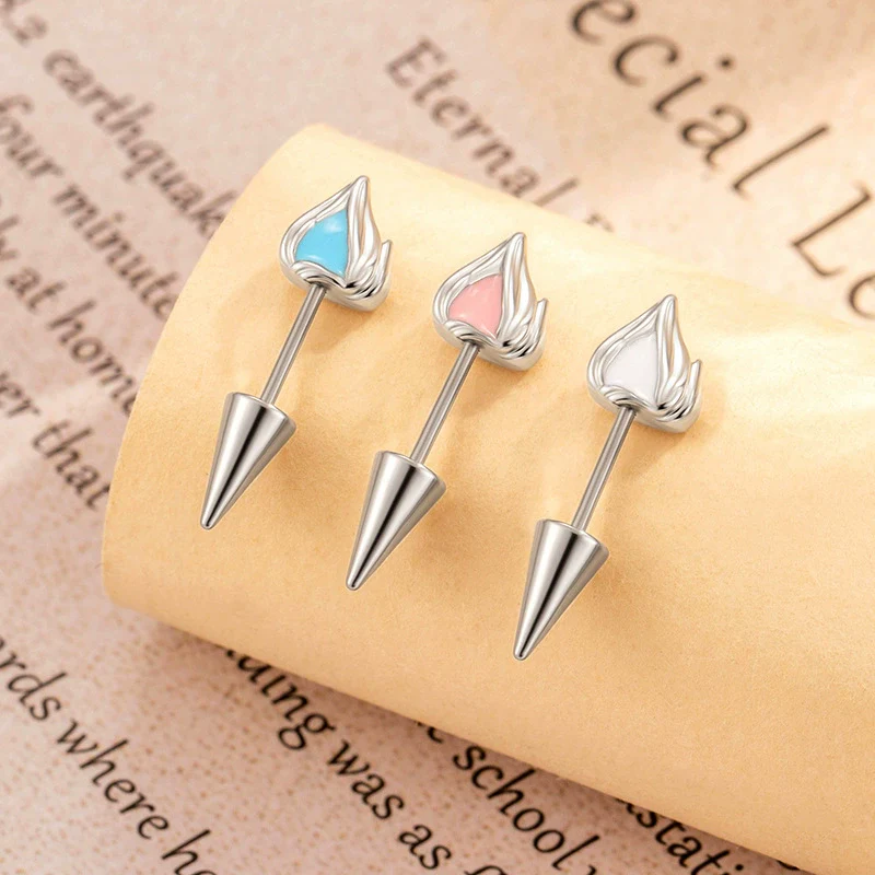 Wholesale Metal Kitten Ear Animal Shape Electroplated Piercing Jewelry For Women