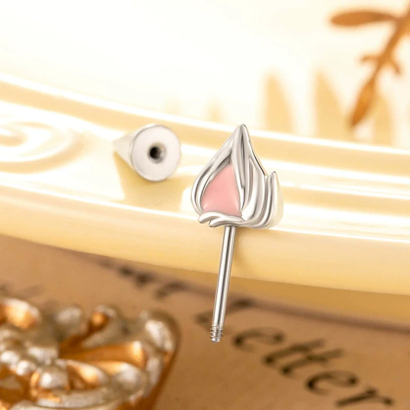 Wholesale Metal Kitten Ear Animal Shape Electroplated Piercing Jewelry For Women - Image 4
