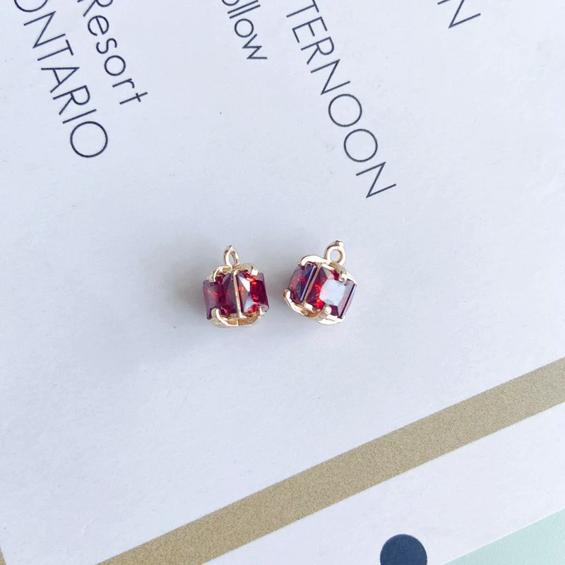 Wholesale Metal Square Crystal Jewelry Accessories With Copper Plated And Electroplating Treatment - Image 5
