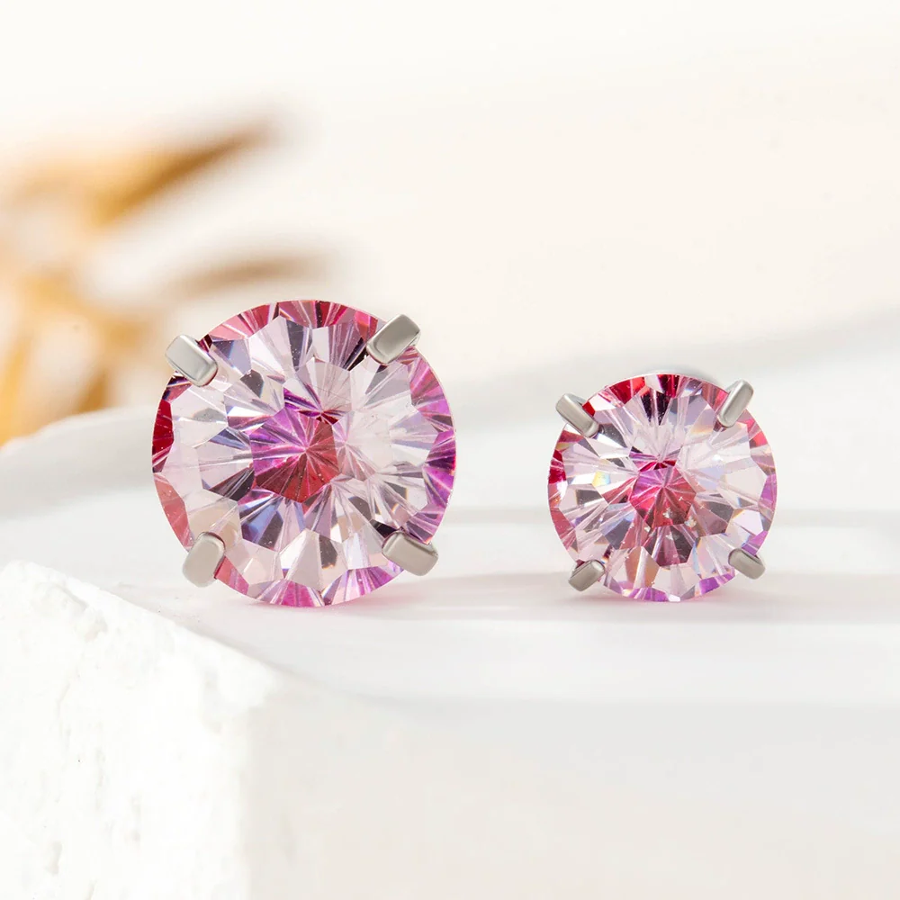 Wholesale Metal Sweet Geometric Inlaid Zircon Earrings For Women - Image 15