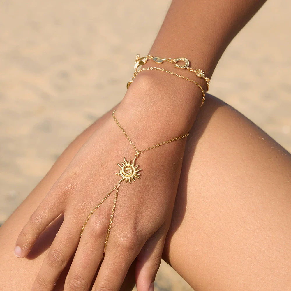 Wholesale Minimalist Geometric Stainless Steel Electroplated Bracelet For Women - Image 2