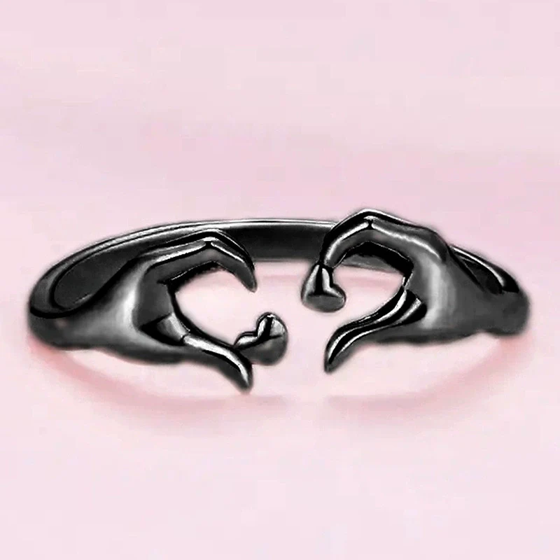 Wholesale Minimalist Heart Shape Copper Ring With Electroplating For Female - Image 3