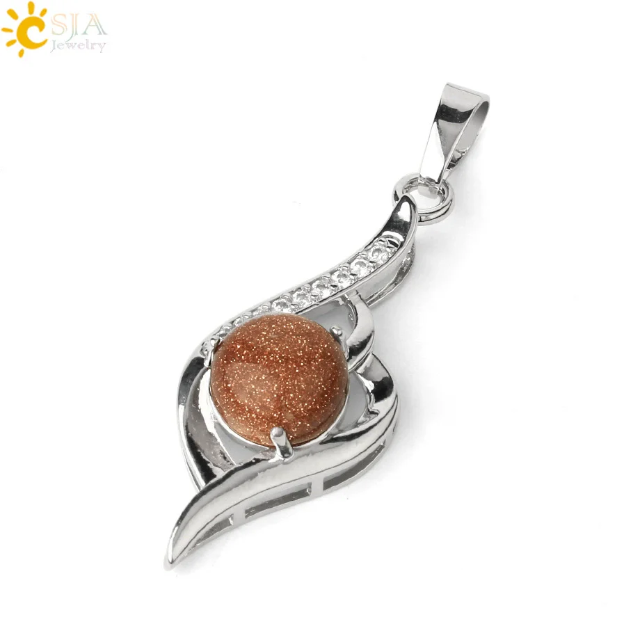 Wholesale Minimalist Heart Shaped Natural Crystal Stone And Zircon Silver Clavicle Pendant Necklace - Image 20