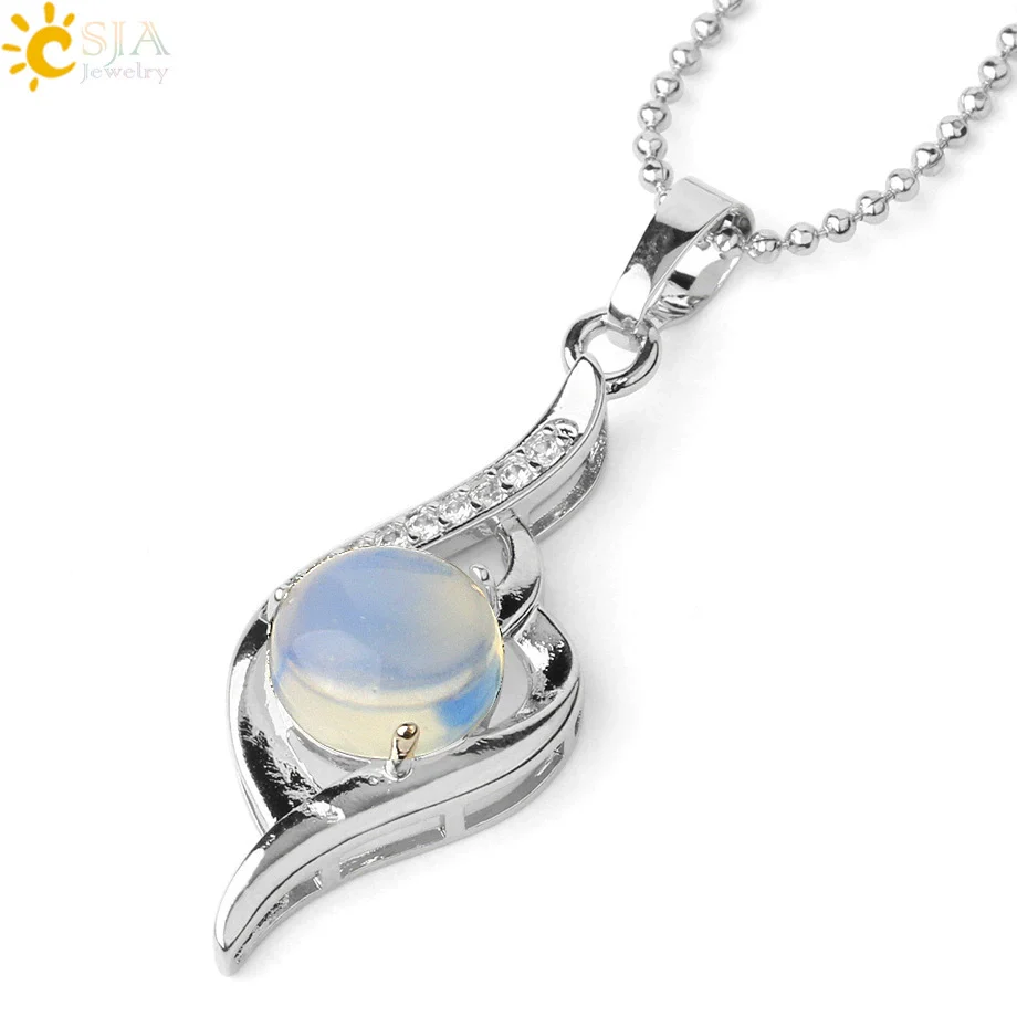 Wholesale Minimalist Heart Shaped Natural Crystal Stone And Zircon Silver Clavicle Pendant Necklace - Image 33