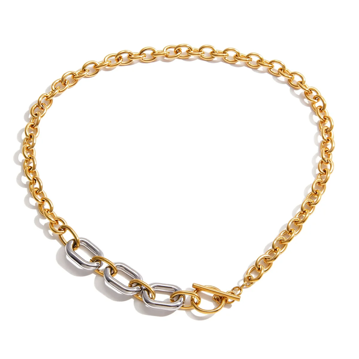 Wholesale Minimalist Light Luxury Geometric Stainless Steel Electroplated Necklace For Women - Image 5