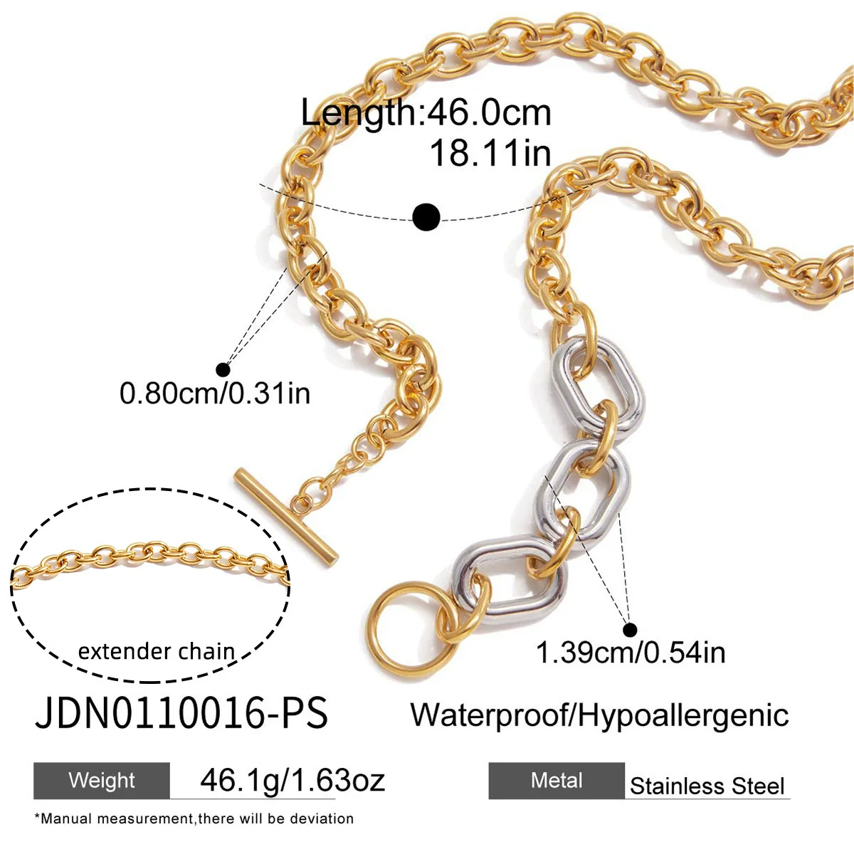 Wholesale Minimalist Light Luxury Geometric Stainless Steel Electroplated Necklace For Women - Image 6