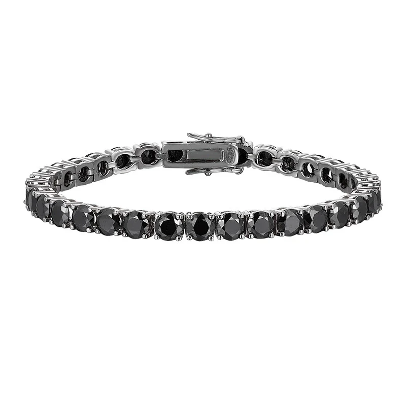 Wholesale Moissanite Bracelet S925 Sterling Silver Geometric Hip Hop Style Set With Diamonds - Image 5
