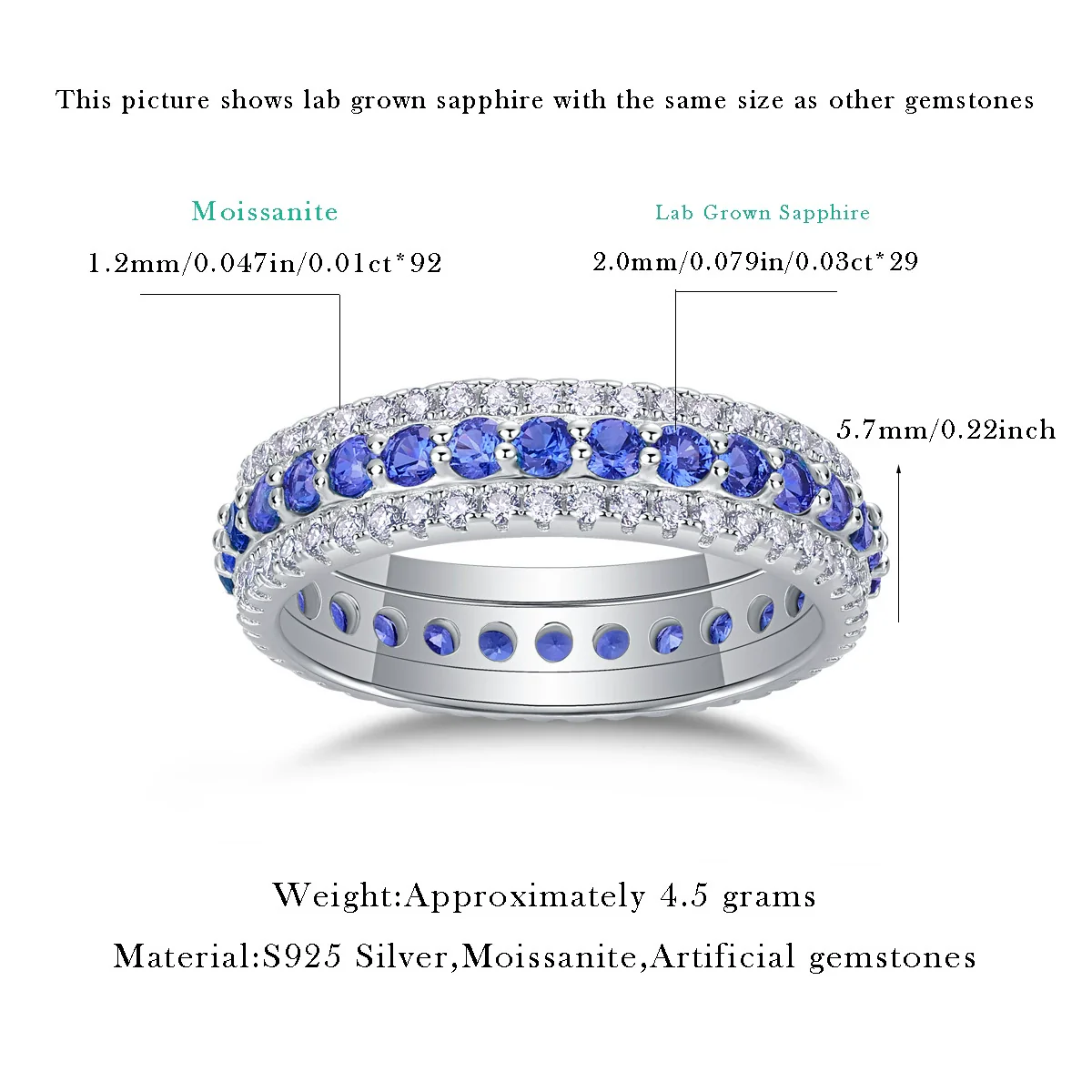 Wholesale Moissanite Ring 925 Silver Fashion Geometric Style Set With Diamonds For Women - Image 3