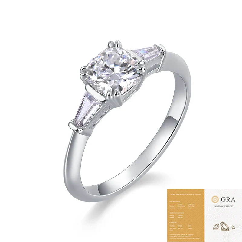Wholesale Moissanite Stackable Rings 925 Sterling Silver Geometric Design Women's - Image 5