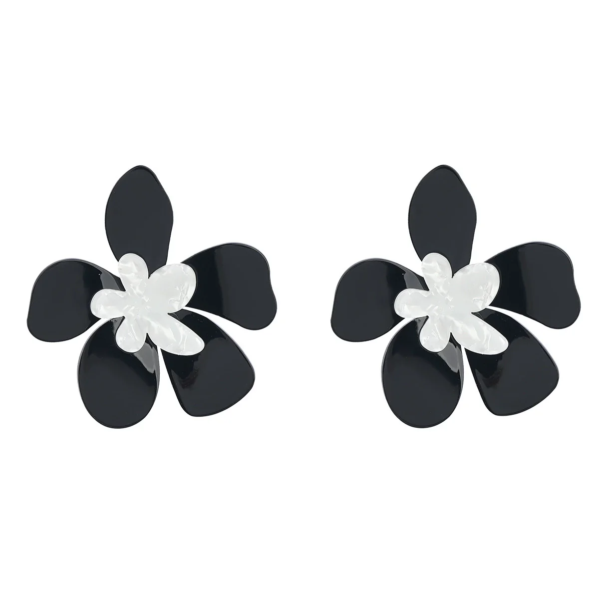 Wholesale Multilayer Acetate Plate Flower Earrings For Women Fashion Style - Image 7