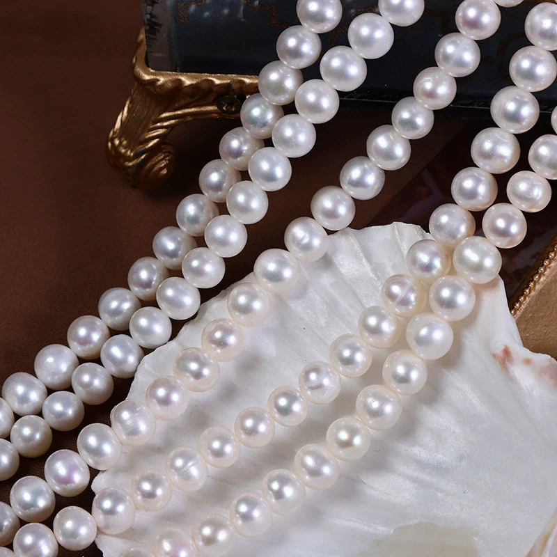 Wholesale Naked Freshwater Pearl Potato Shape Diy Jewelry Sweater Chain Hand Bead Material - Image 2
