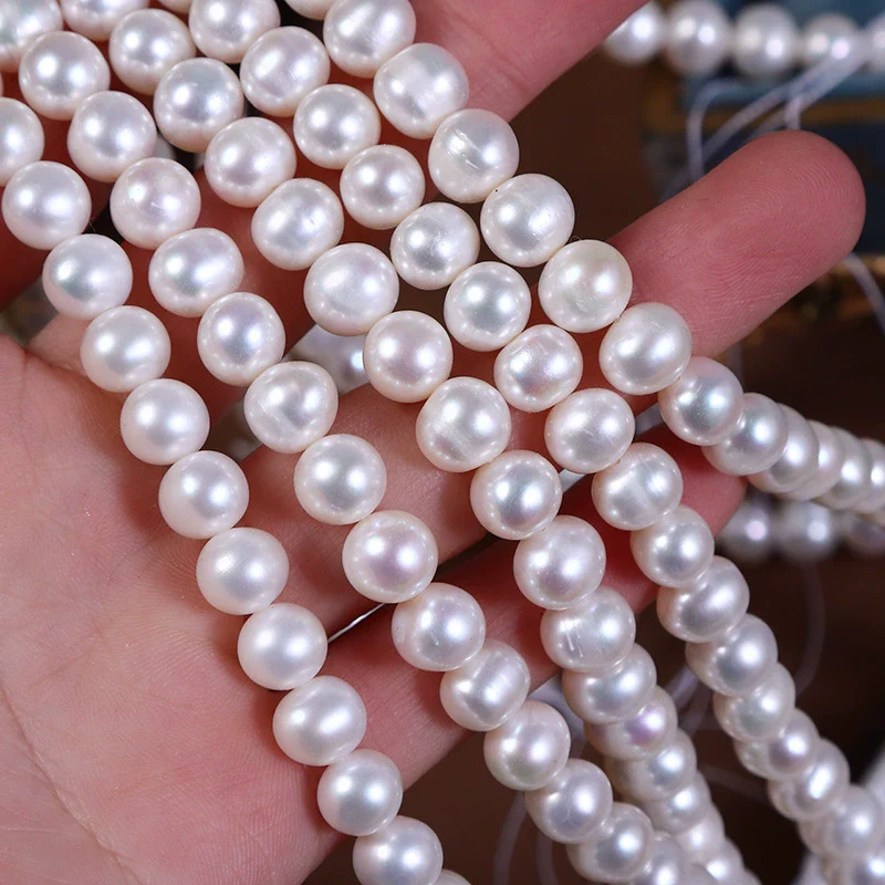 Wholesale Naked Freshwater Pearl Potato Shape Diy Jewelry Sweater Chain Hand Bead Material - Image 4