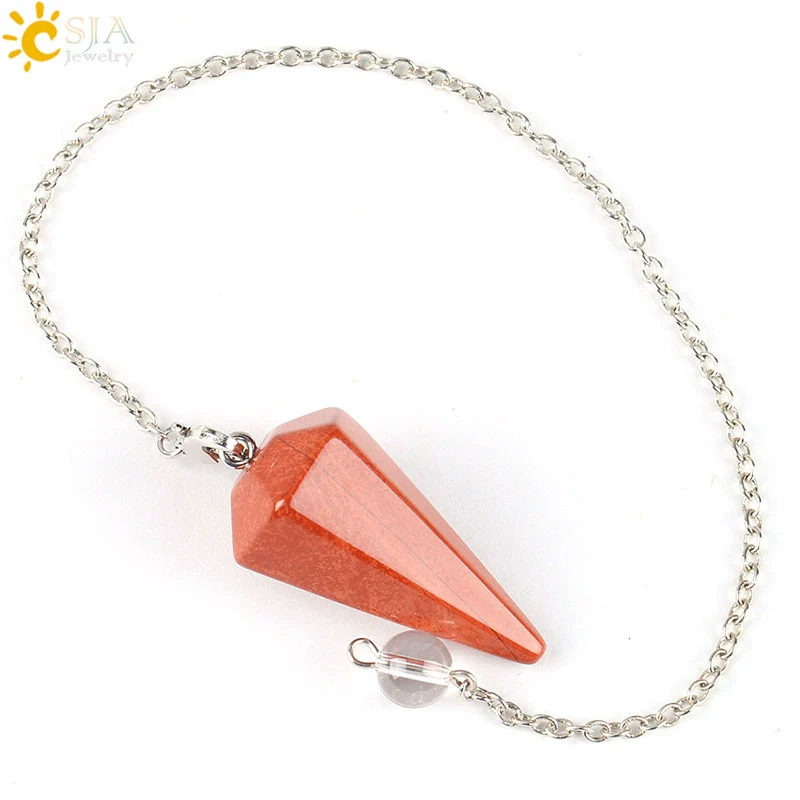 Wholesale Natural Semiprecious Stone And Copper Accessories Spirit Pendulum Polished Unisex Personality Style - Image 10