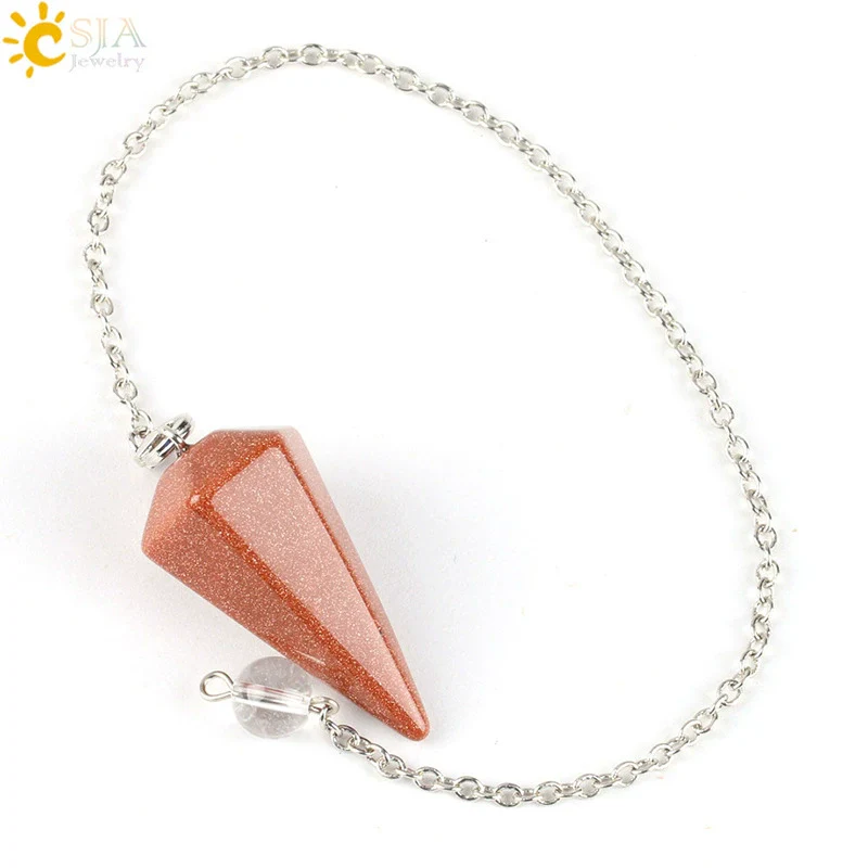 Wholesale Natural Semiprecious Stone And Copper Accessories Spirit Pendulum Polished Unisex Personality Style - Image 12