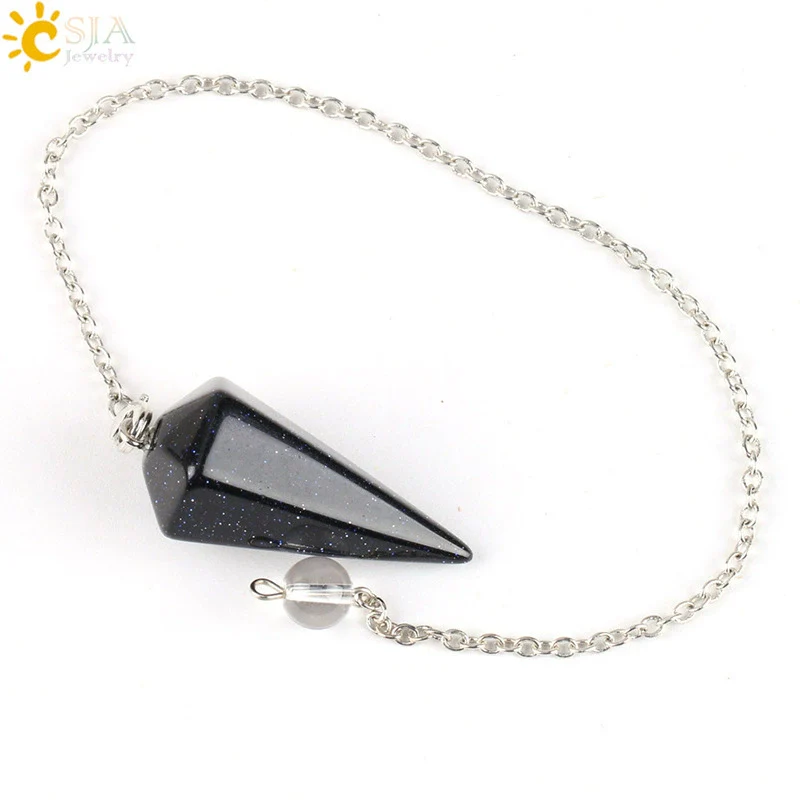 Wholesale Natural Semiprecious Stone And Copper Accessories Spirit Pendulum Polished Unisex Personality Style - Image 13