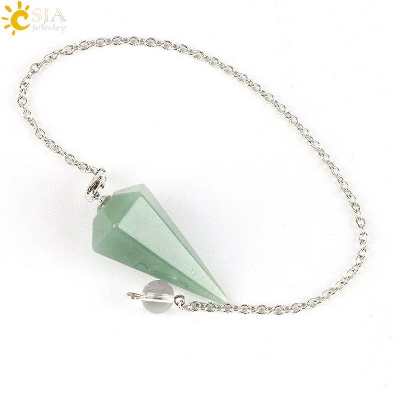 Wholesale Natural Semiprecious Stone And Copper Accessories Spirit Pendulum Polished Unisex Personality Style - Image 14