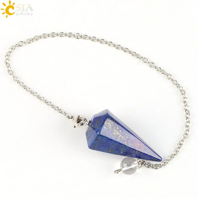 Wholesale Natural Semiprecious Stone And Copper Accessories Spirit Pendulum Polished Unisex Personality Style - Image 15