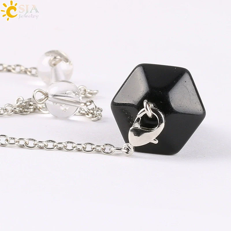 Wholesale Natural Semiprecious Stone And Copper Accessories Spirit Pendulum Polished Unisex Personality Style - Image 4