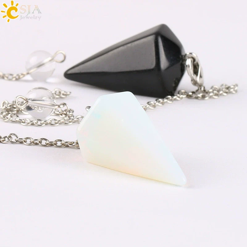 Wholesale Natural Semiprecious Stone And Copper Accessories Spirit Pendulum Polished Unisex Personality Style - Image 5