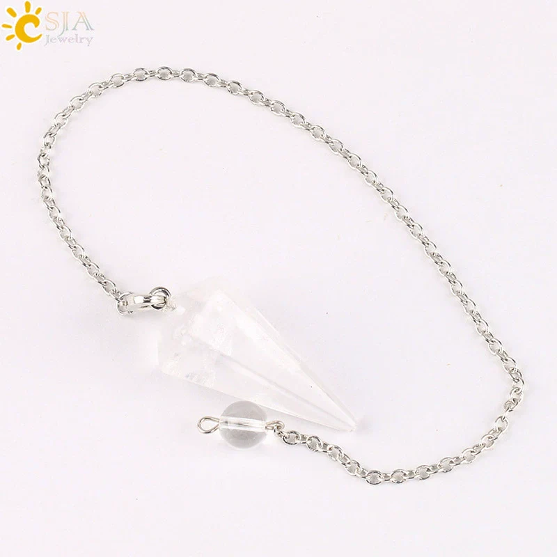 Wholesale Natural Semiprecious Stone And Copper Accessories Spirit Pendulum Polished Unisex Personality Style - Image 6