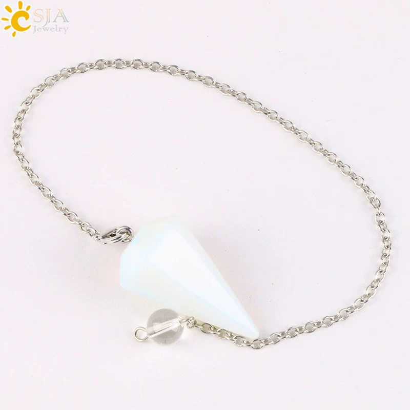 Wholesale Natural Semiprecious Stone And Copper Accessories Spirit Pendulum Polished Unisex Personality Style - Image 7