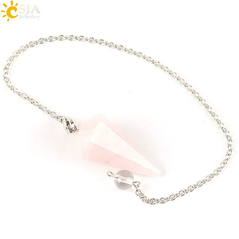 Wholesale Natural Semiprecious Stone And Copper Accessories Spirit Pendulum Polished Unisex Personality Style - Image 8