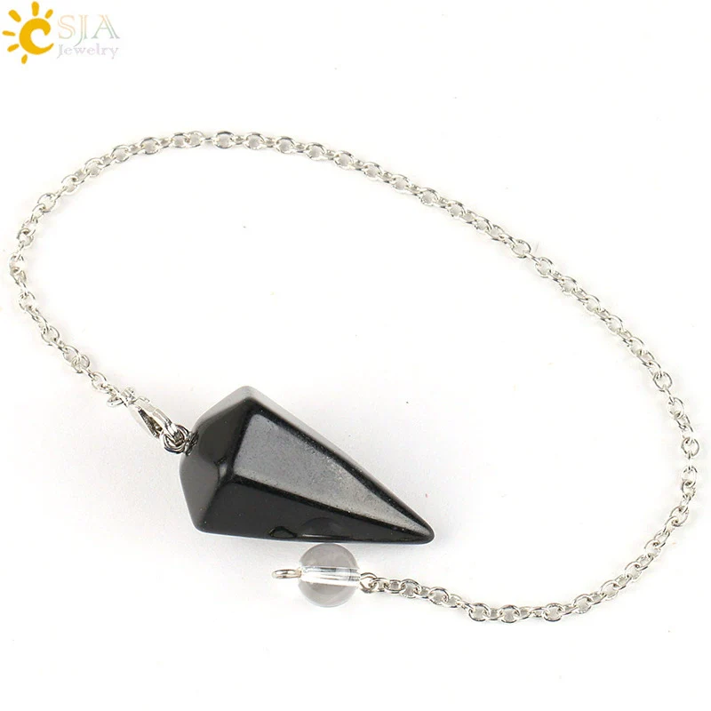 Wholesale Natural Semiprecious Stone And Copper Accessories Spirit Pendulum Polished Unisex Personality Style - Image 9
