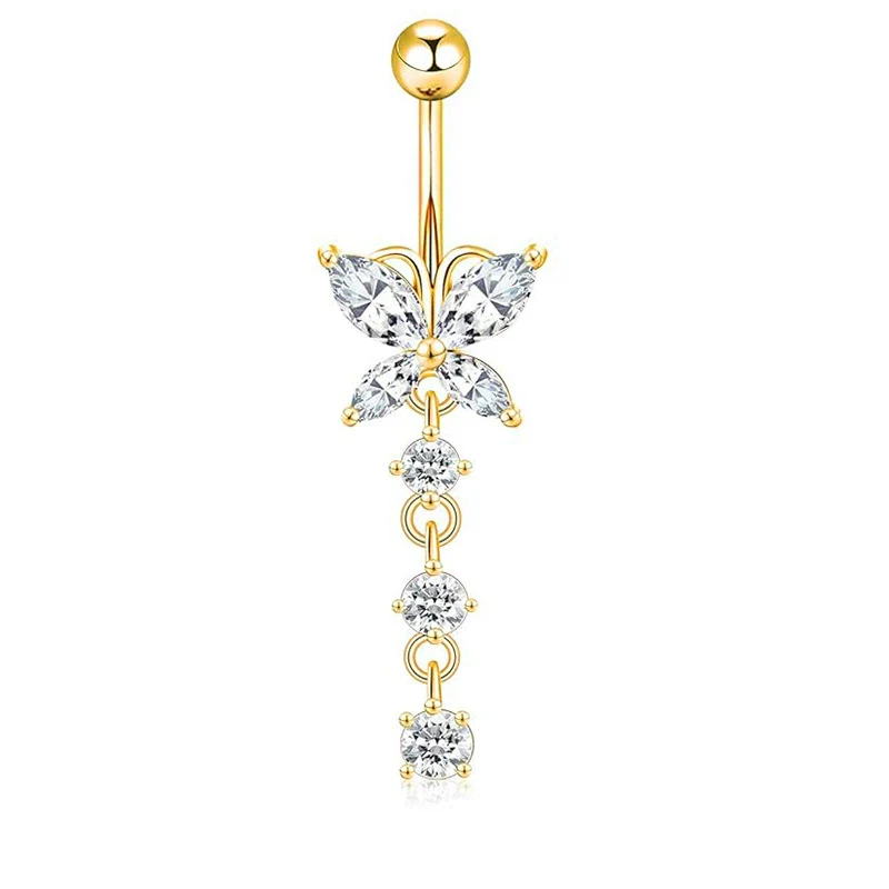 Wholesale Navel Ring Stainless Steel Geometric Electroplated Simple Style Body Puncture - Image 10