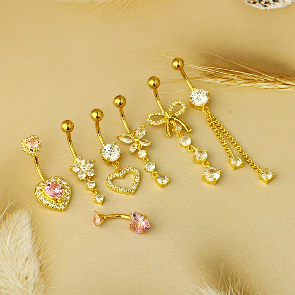 Wholesale Navel Ring Stainless Steel Geometric Electroplated Simple Style Body Puncture - Image 4