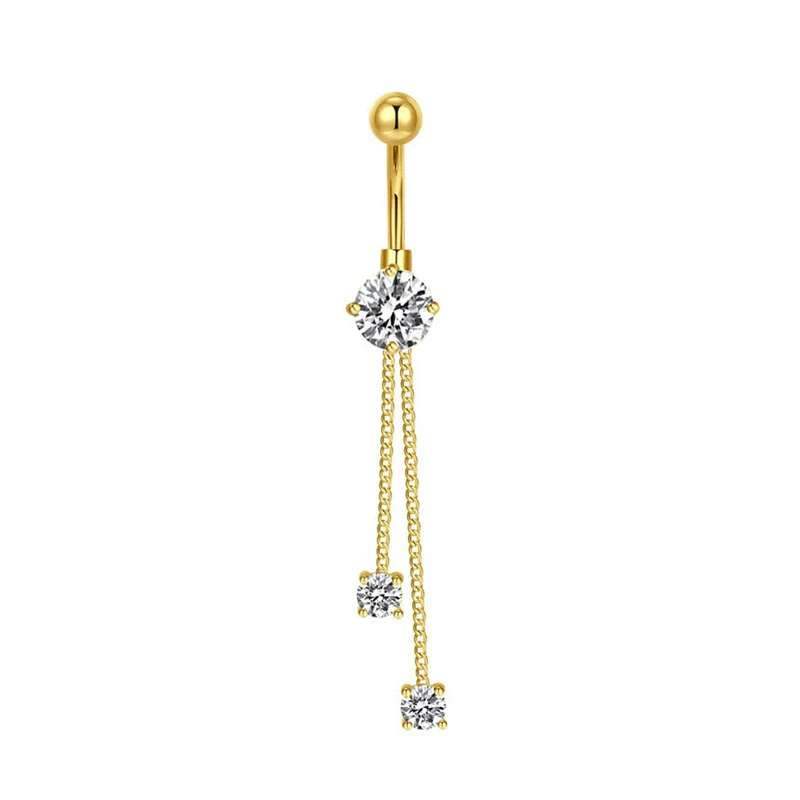 Wholesale Navel Ring Stainless Steel Geometric Electroplated Simple Style Body Puncture - Image 9